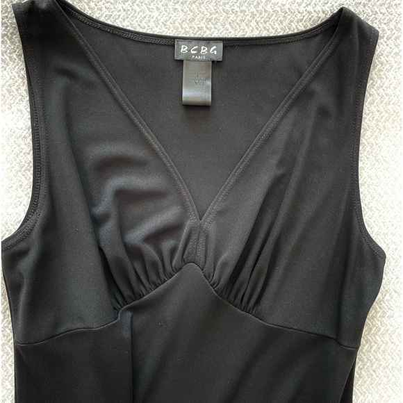 BCBG Midi Slip Dress with Flounce at Bottom - S - Picture 4 of 6